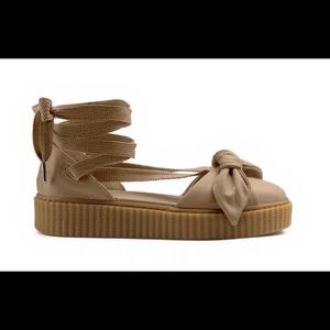 FENTY D’Orsay Puma X Rihanna Lace Up Ankle Flats